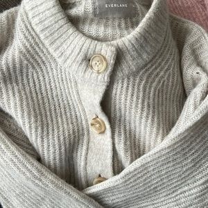 Everlane alpaca cardigan- beige